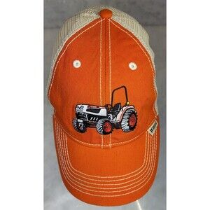 BOBCAT Vintage Men's Orange Trucker Snapback Mesh Embroidered Promo Hat